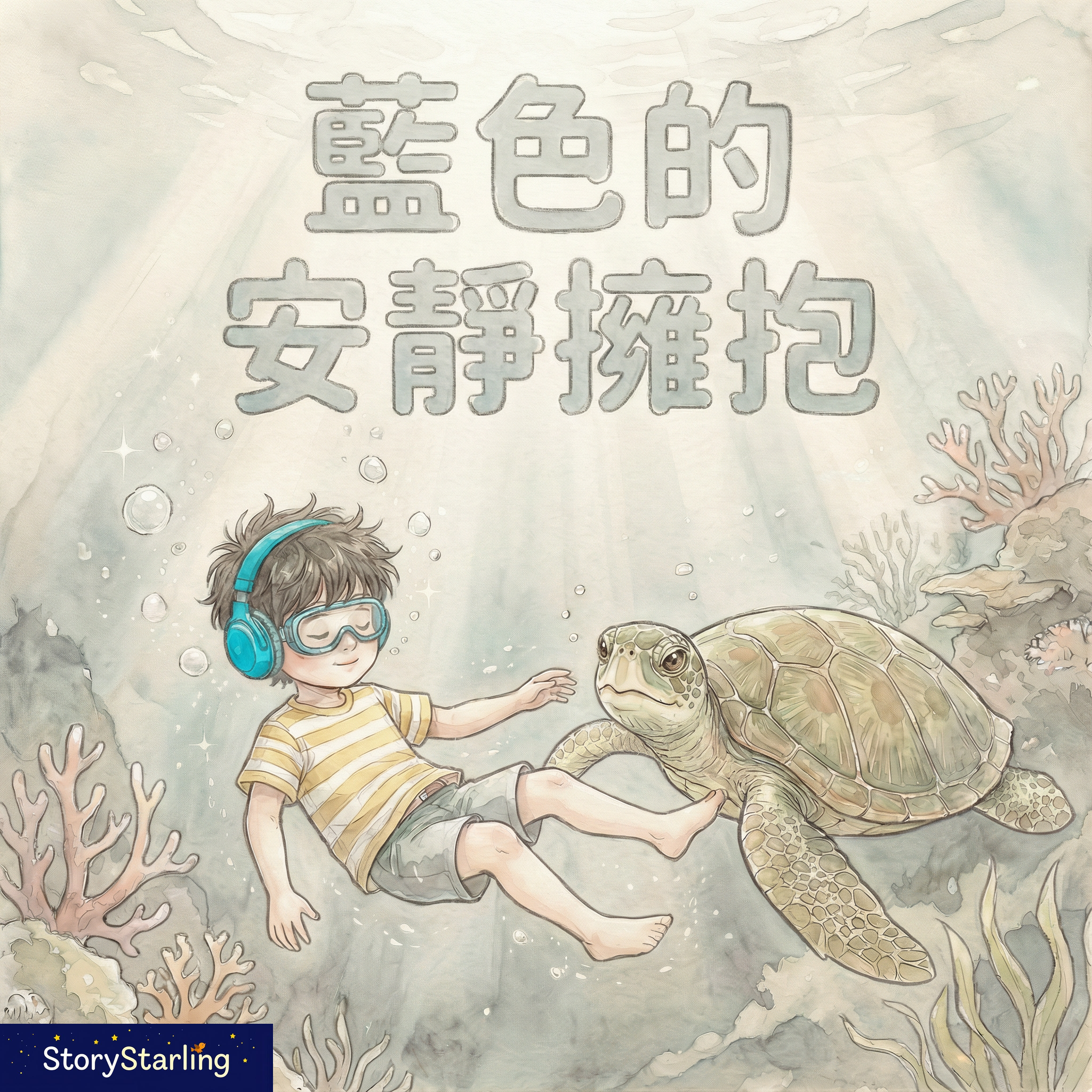 藍色的安靜擁抱